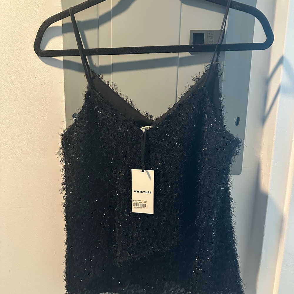 Whistles Cecil Sparkle Textured Cami